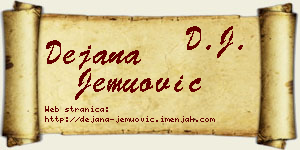 Dejana Jemuović vizit kartica